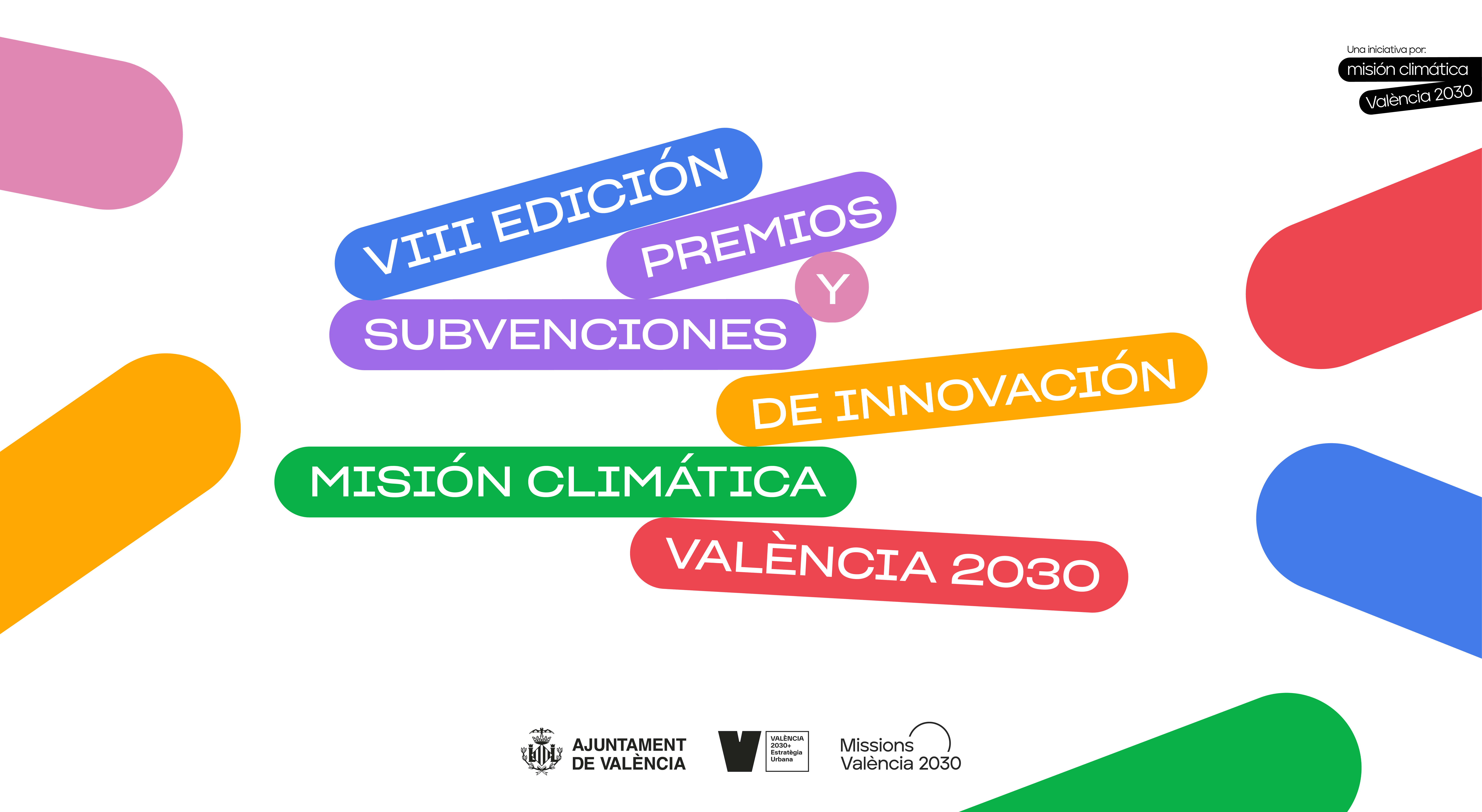Cartel de la VIII edición de los Premios y Subvenciones Missions València 2030